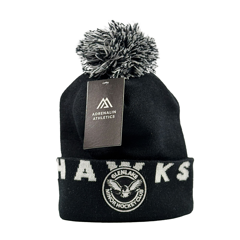 AA TOQUE BLACK/WHITE POM GLENLAKE
