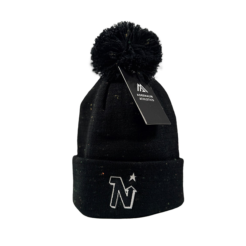 AA TOQUE BLACK/BLACK POM NORTHSTARS