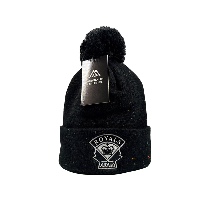 AA TOQUE BLACK/BLACK POM ROYALS