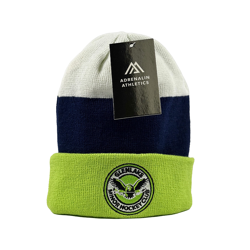 AA STRIPE BEANIE GREEN/NAVY/WHITE GLENLAKE