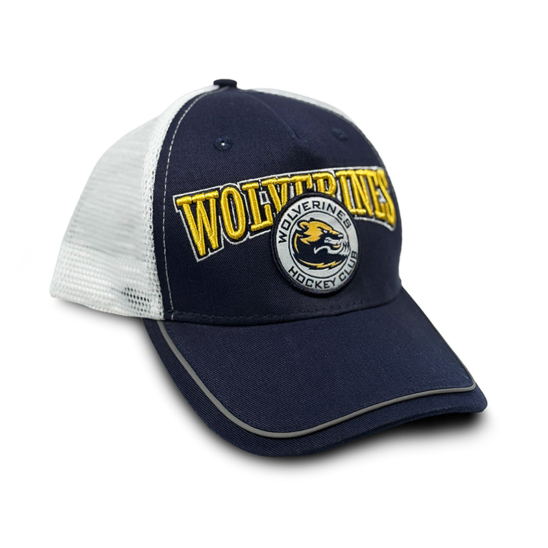 AA TRUCKER CAP NAVY WOLVERINES