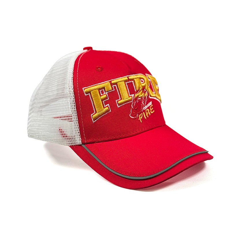 AA TRUCKER CAP RED FIRE