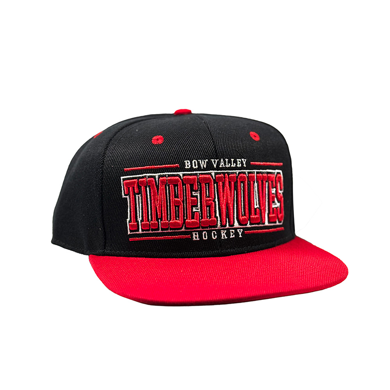 AA FLATBRIM CAP BLACK/RED TIMBERWOLVES