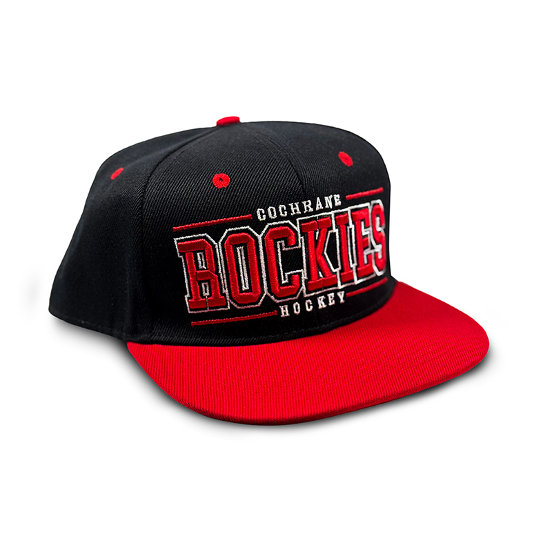 AA FLATBRIM CAP BLACK/RED COCHRANE