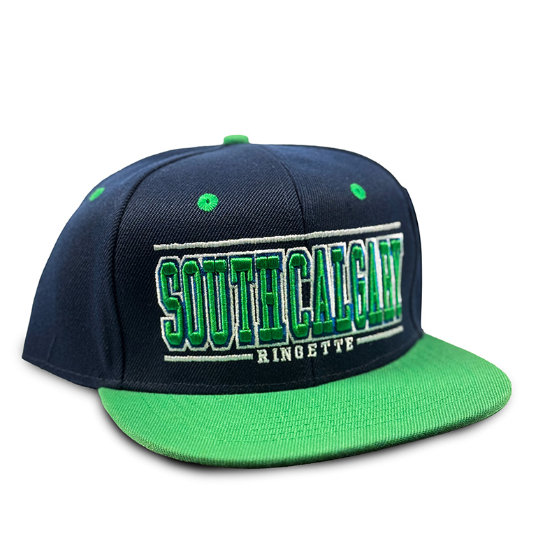 AA FLATBRIM CAP NAVY/GREEN SCRA