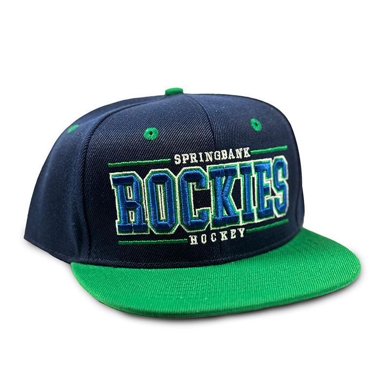 AA FLATBRIM CAP NAVY/GREEN SPRINGBANK