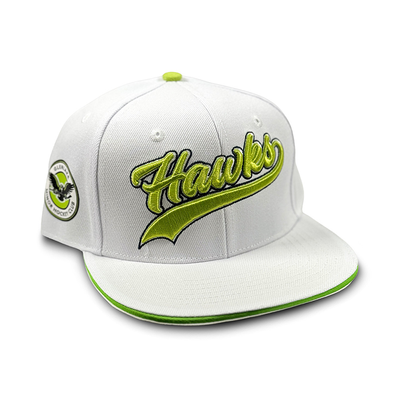 AA FLATBRIM CAP WHITE/GREEN GLENLAKE