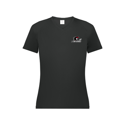 ATTAIN WICKING LADIES TEE - INFERNO