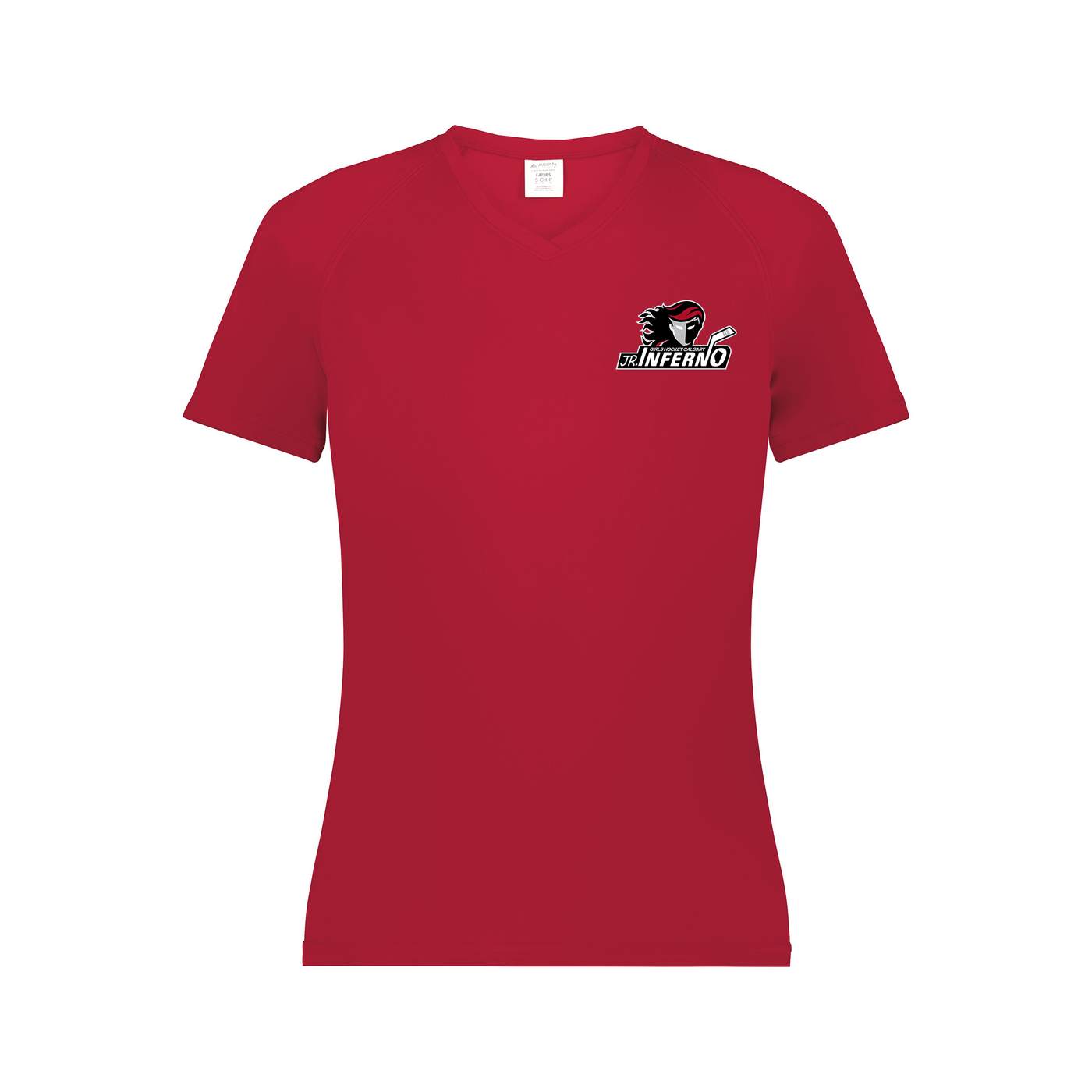 ATTAIN WICKING LADIES TEE - INFERNO