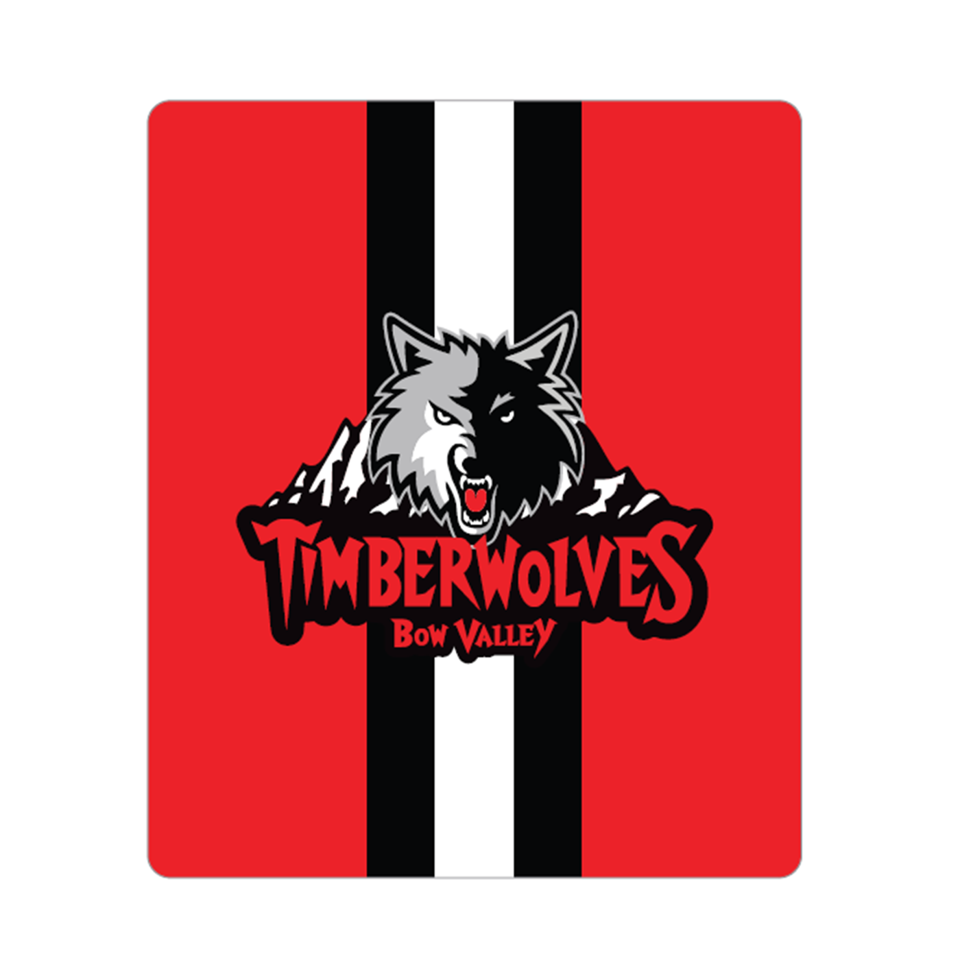 SHERPA LINED THROW 50"X60" - TIMBERWOLVES