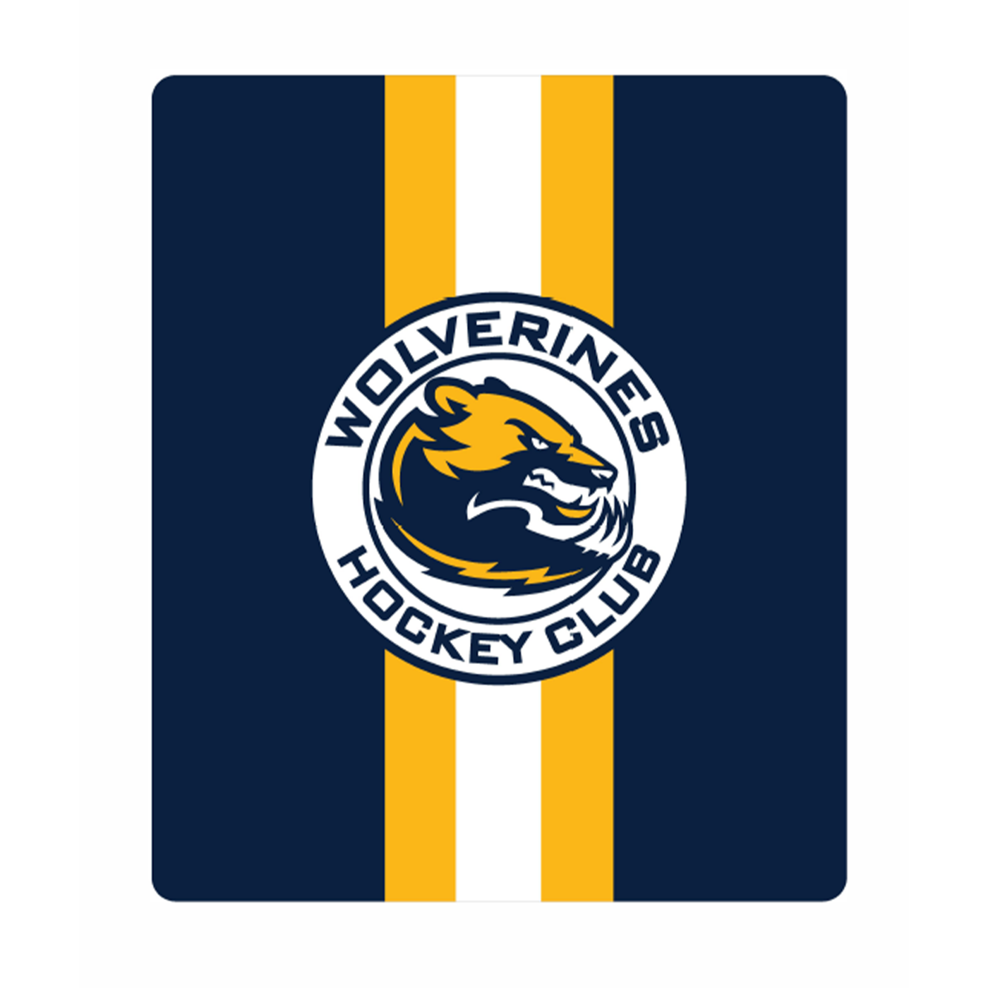 SHERPA LINED THROW 50"X60" - WOLVERINES