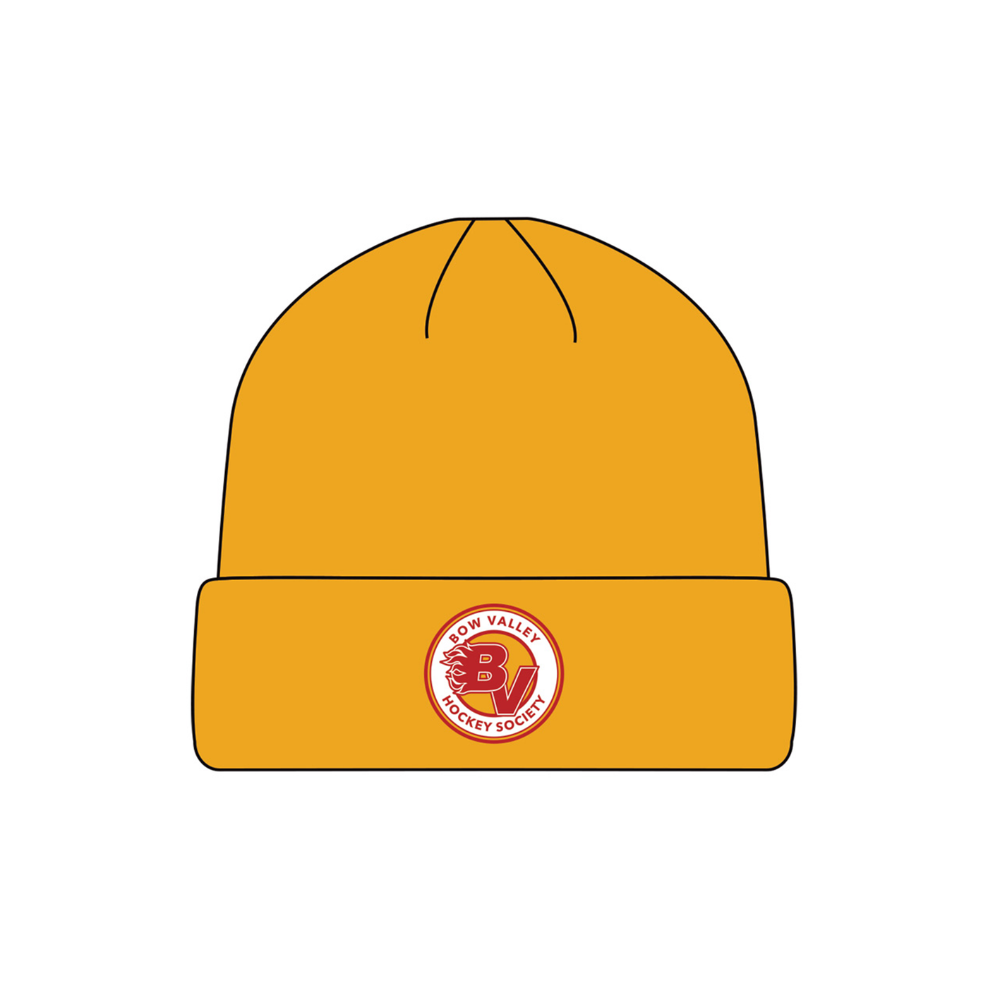 Bow Valley Yellow Knit Beanie