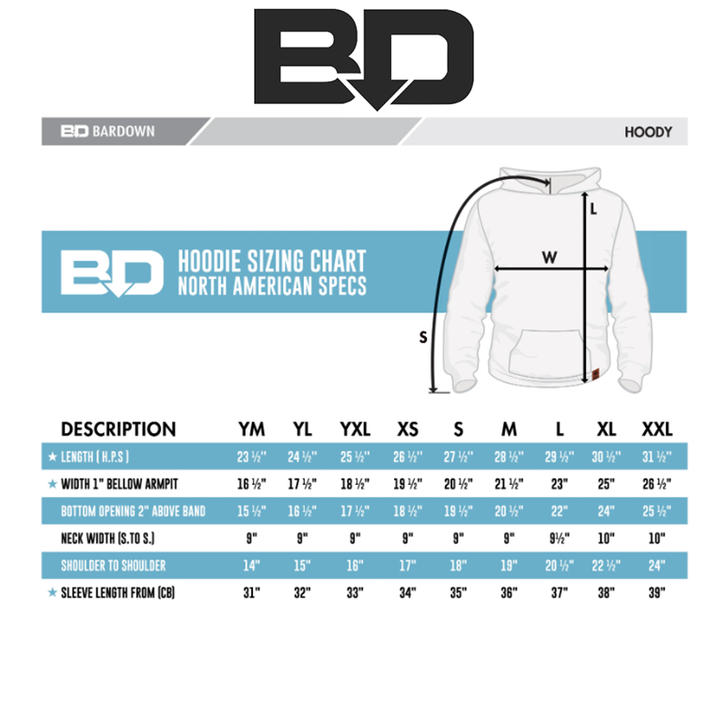 BARDOWN CLASSIC HOODIE RED - BOW VALLEY