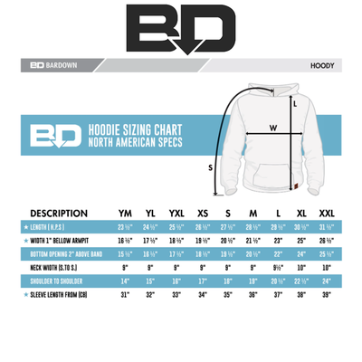 BARDOWN CLASSIC HOODIE RED - BOW VALLEY