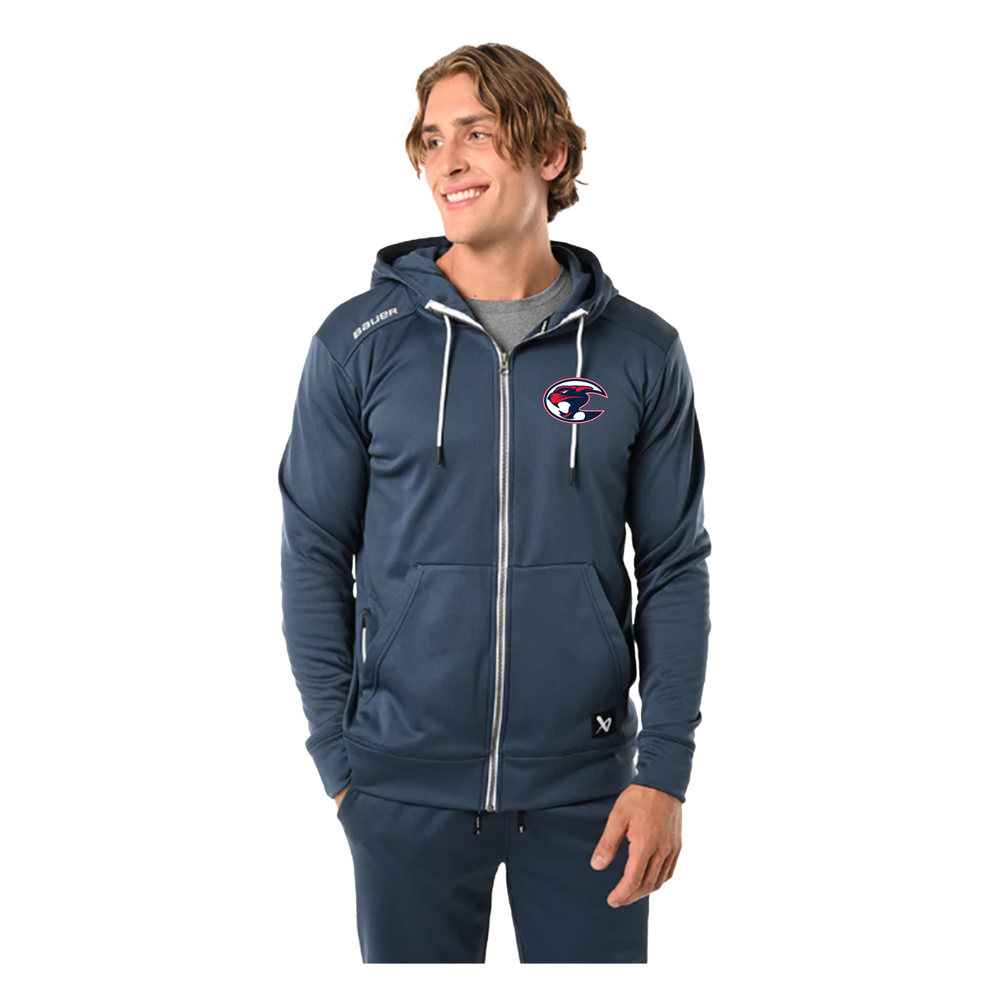 BAUER TEAM FLEECE ZIP SR HOODIE - SOUTHWEST