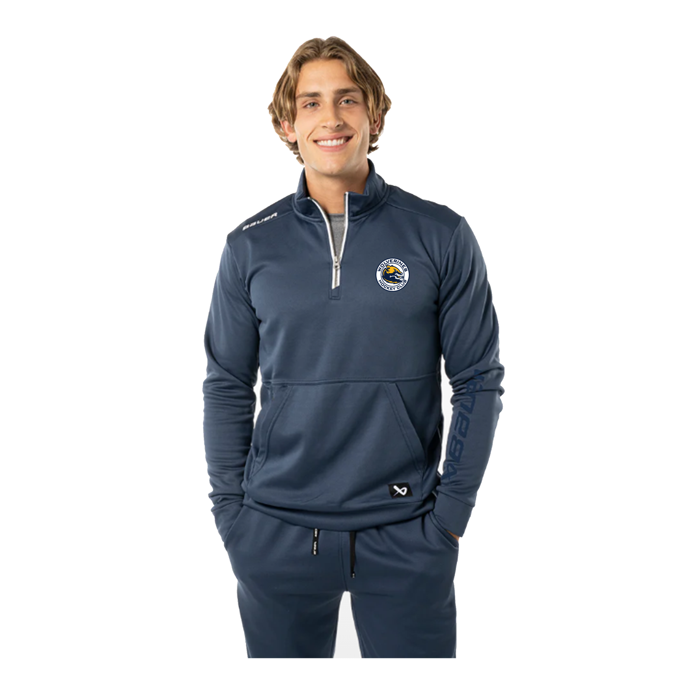 Team 1/2 Zip Fleece - Wolverines