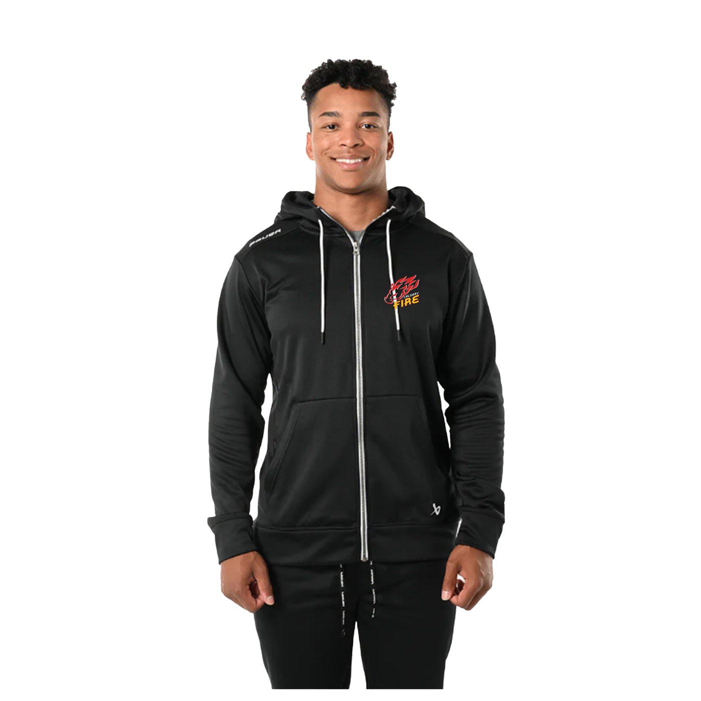 BAUER FULL ZIP ADULT HOODIE - FIRE