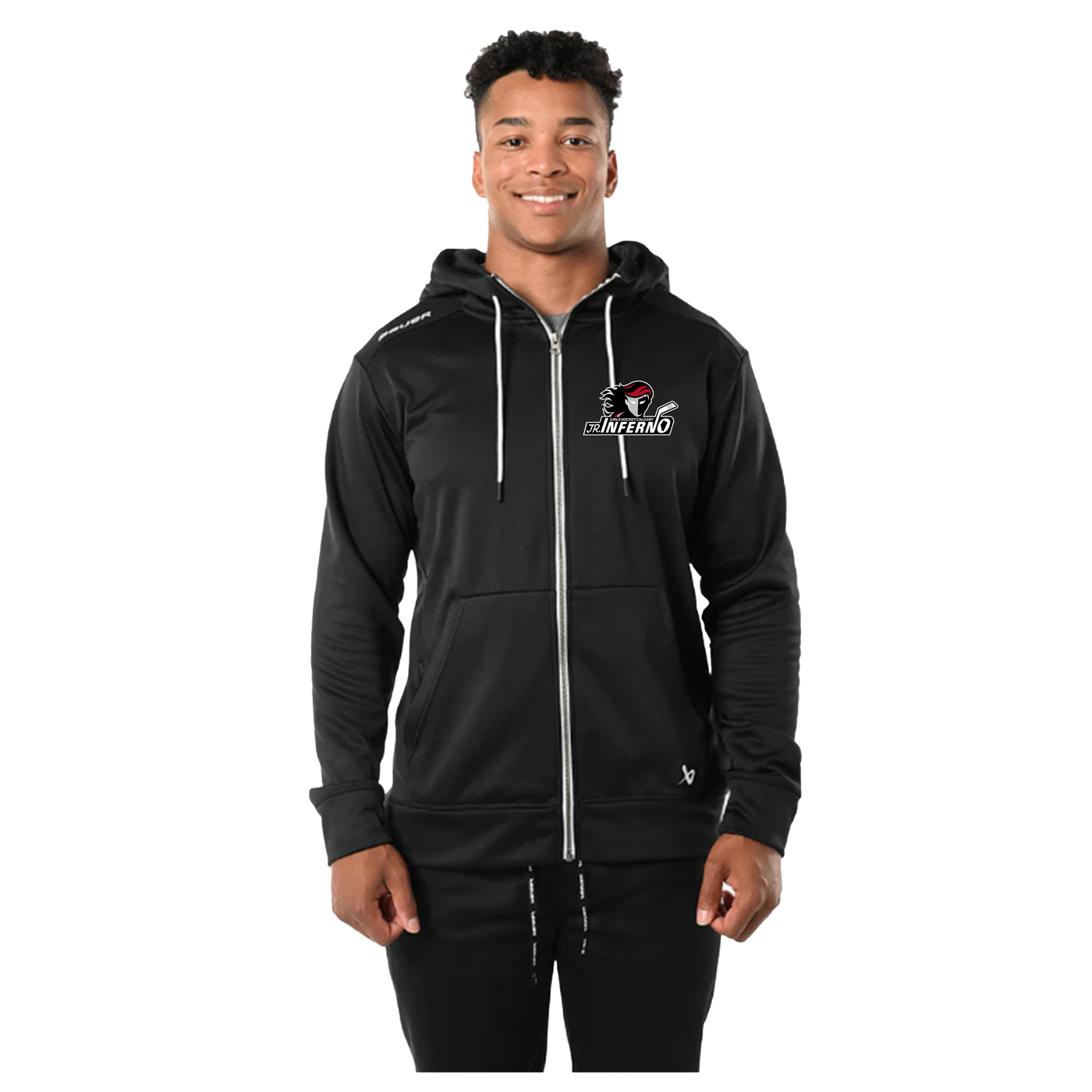 BAUER FULL ZIP ADULT HOODIE - INFERNO