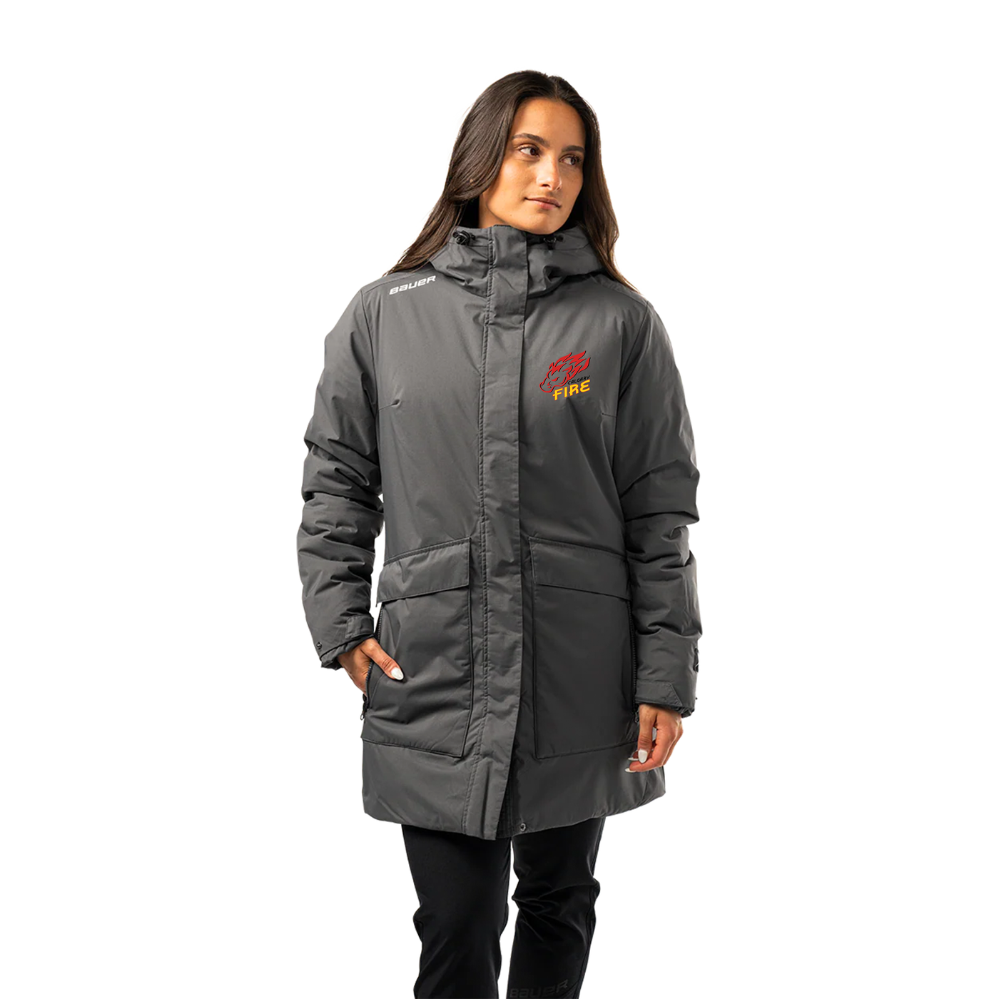 S25 TEAM TRAVEL COAT WMNS - FIRE