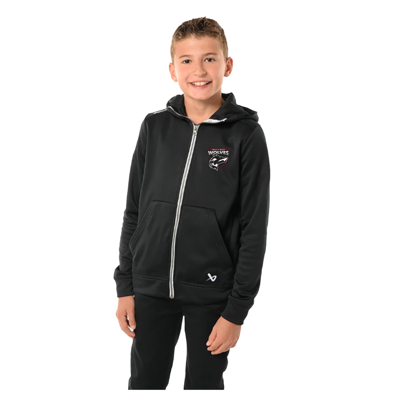 BAUER TEAM FLEECE ZIP YOUTH HOODIE - TRAILS WEST