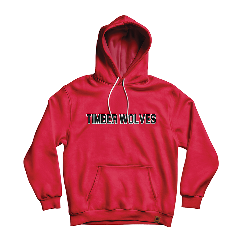 BARDOWN CLASSIC HOODIE RED - TIMBERWOLVES