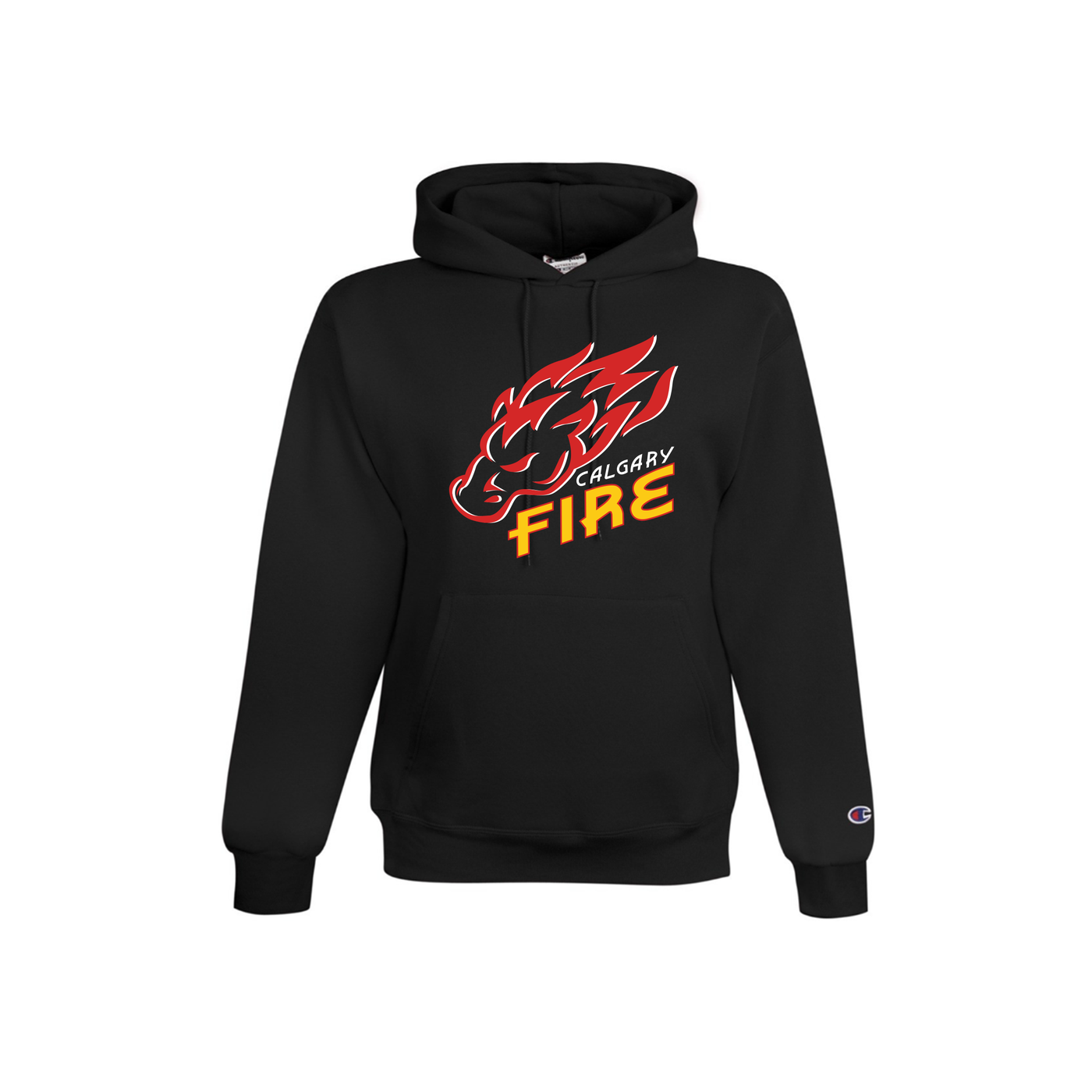 CHAMPION POWERBLEND ADULT HOODIE - FIRE