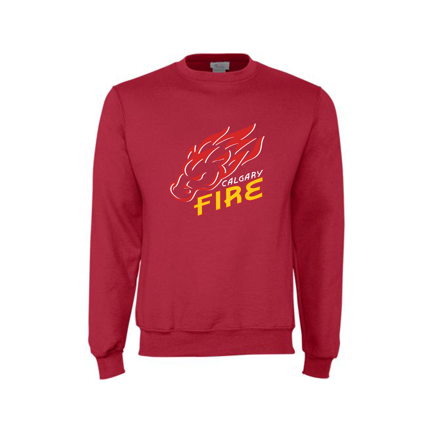 CHAMPION POWERBLEND ADULT CREWNECK- FIRE