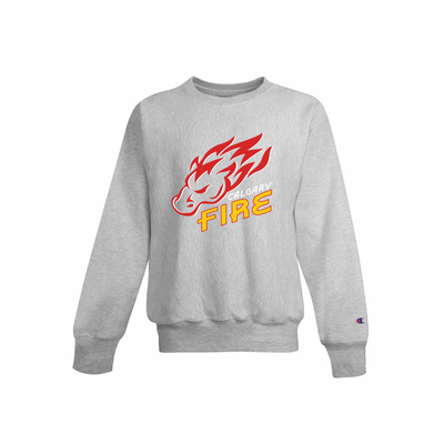 CHAMPION POWERBLEND YOUTH CREWNECK - FIRE