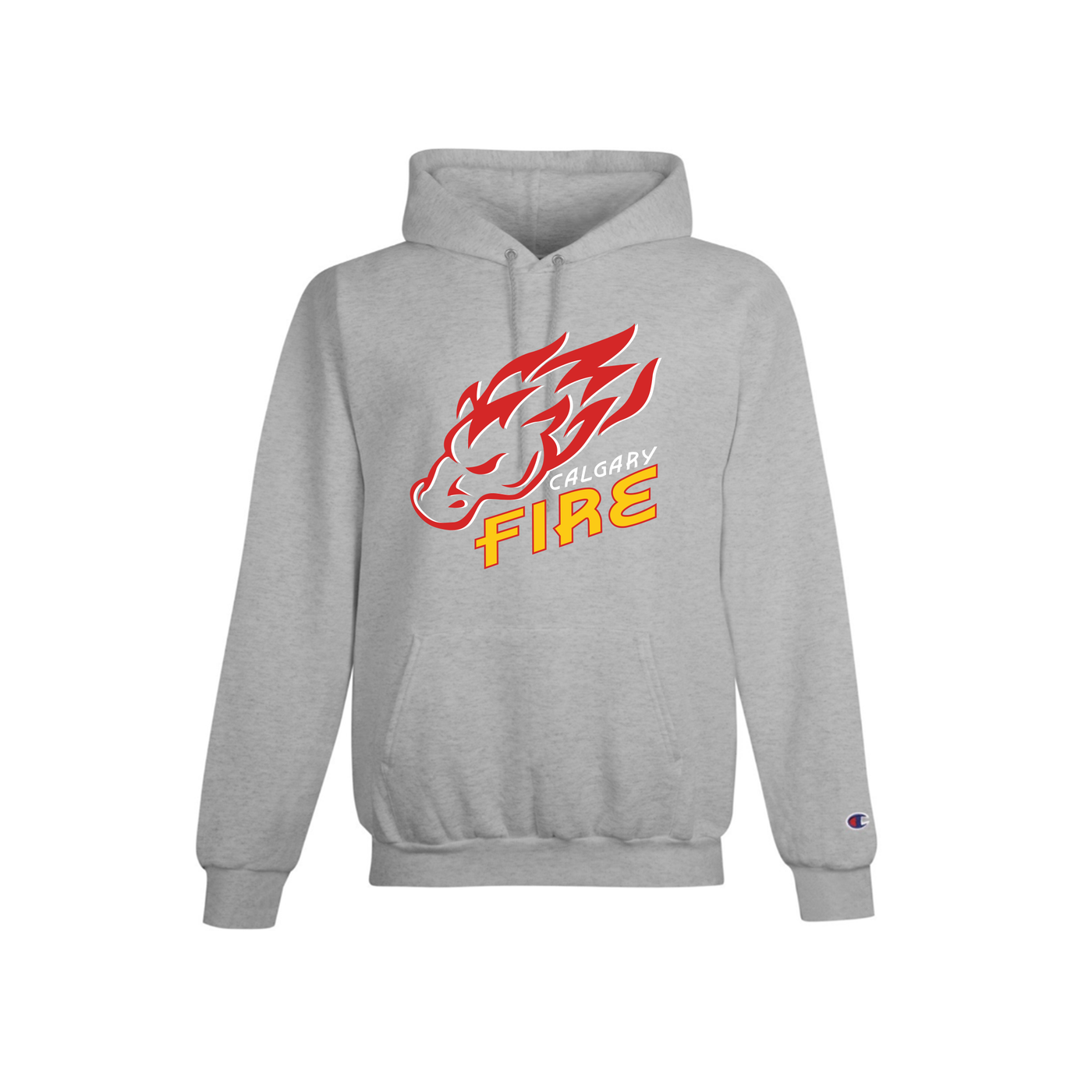 CHAMPION POWERBLEND ADULT HOODIE - FIRE