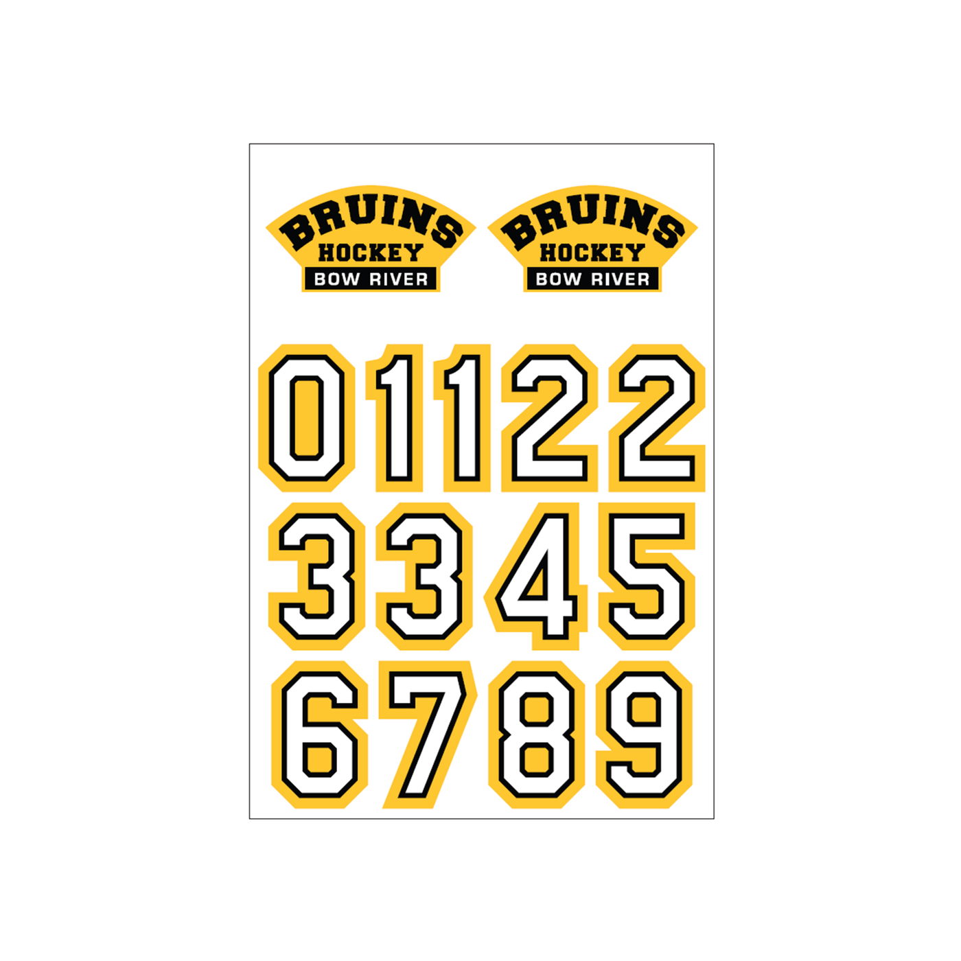 CUSTOM HELMET STICKERS - BOW RIVER