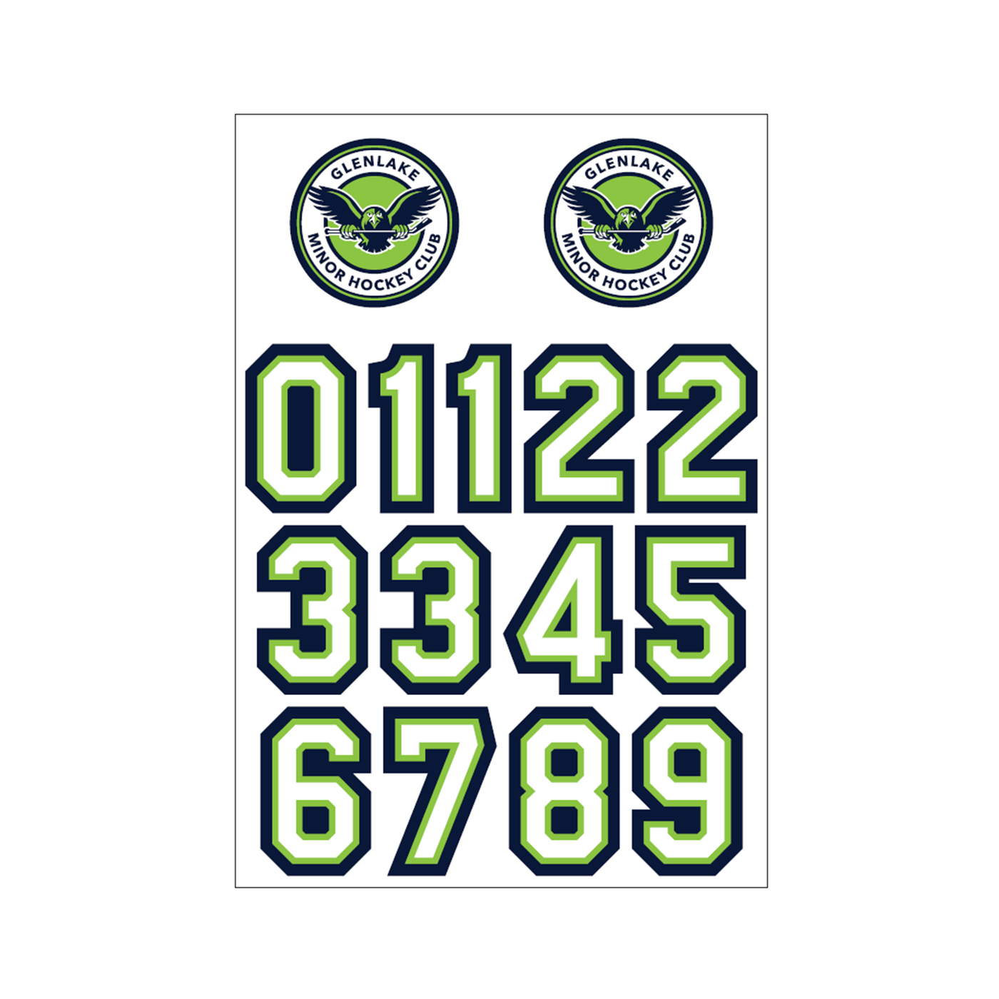 CUSTOM HELMET STICKERS - GLENLAKE