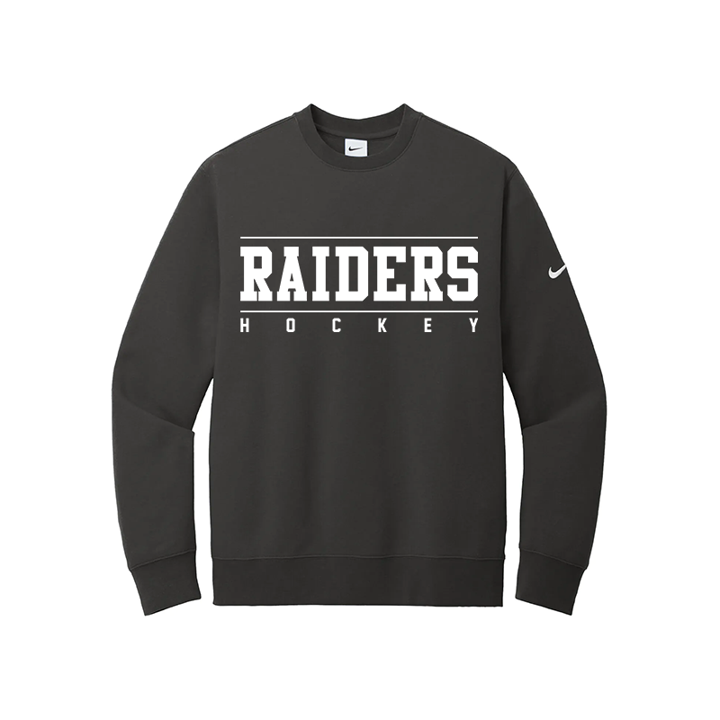 NIKE CLUB FLEECE PULLOVER CREW - RAIDERS