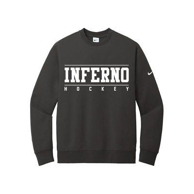 NIKE CLUB FLEECE PULLOVER CREW - INFERNO