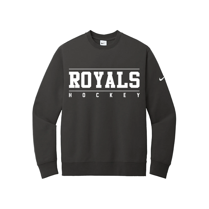 NIKE CLUB FLEECE PULLOVER CREW - ROYALS