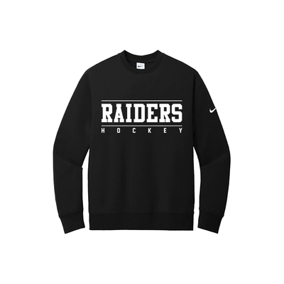 NIKE CLUB FLEECE PULLOVER CREW - RAIDERS
