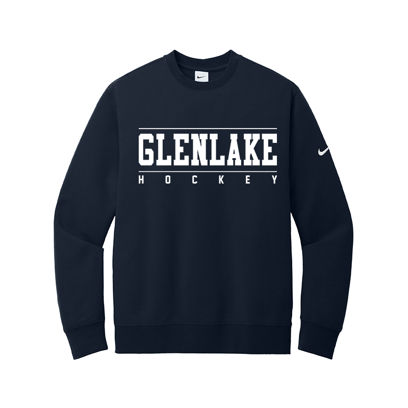 NIKE CLUB FLEECE PULLOVER CREW - GLENLAKE