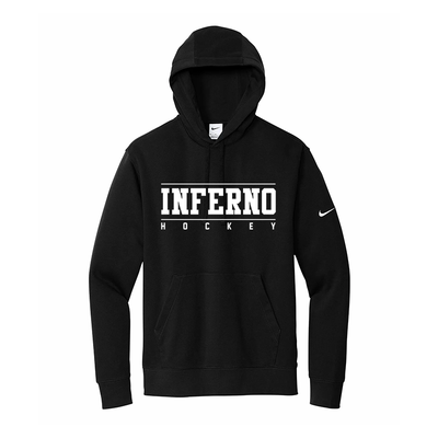 NIKE CLUB FLEECE PULLOVER HOODIE - INFERNO