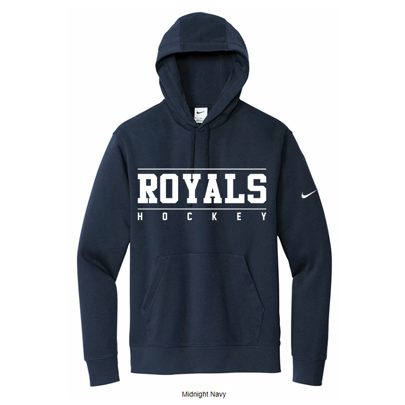 NIKE CLUB FLEECE PULLOVER HOODIE - ROYALS