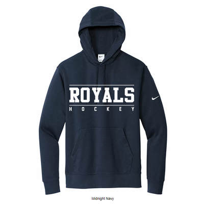 NIKE CLUB FLEECE PULLOVER HOODIE - ROYALS