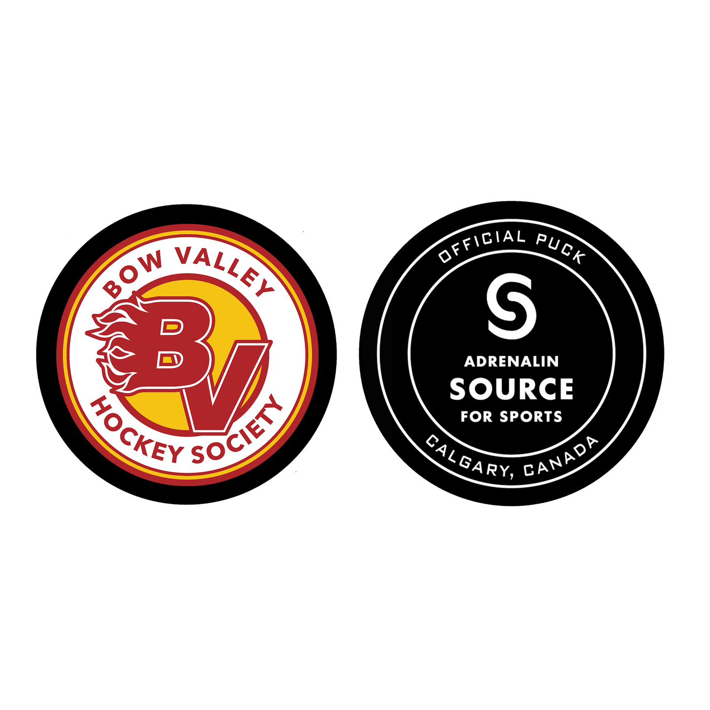 CUSTOM TEAM PUCK - BOW VALLEY