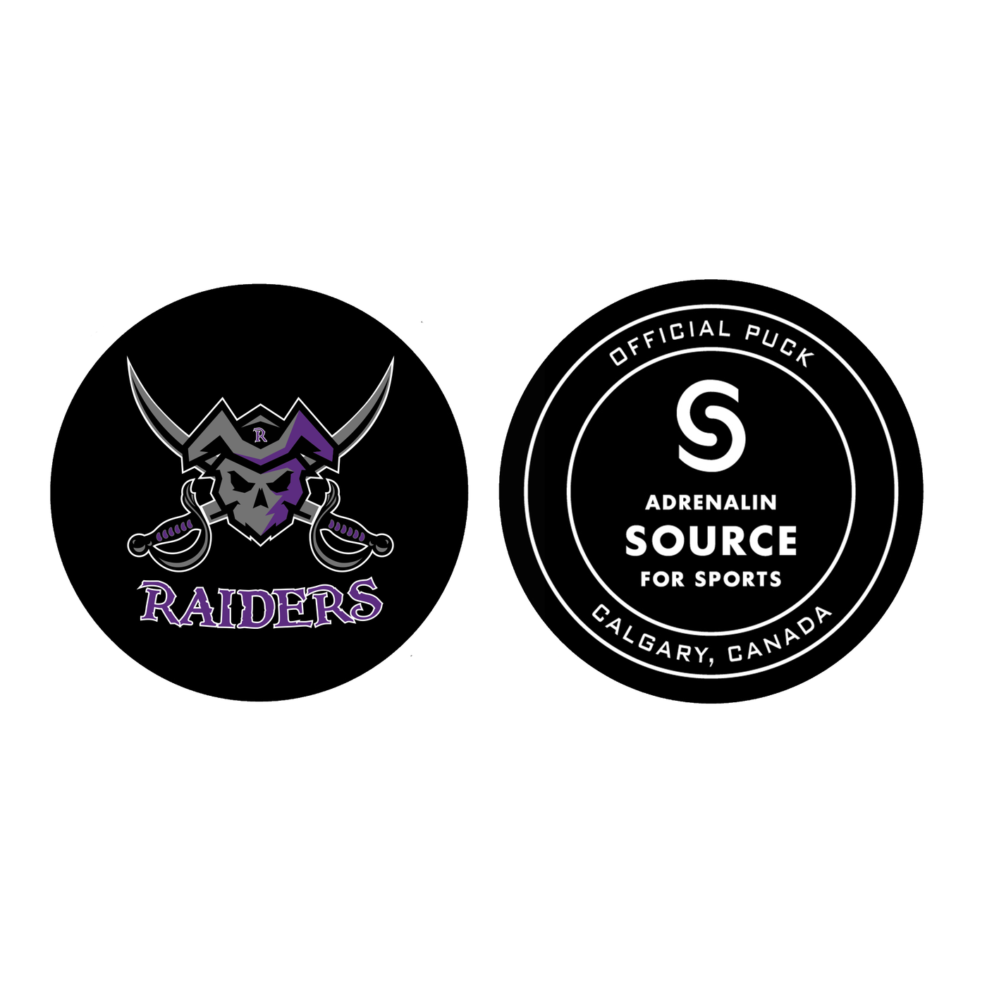 CUSTOM TEAM PUCK - RAIDERS