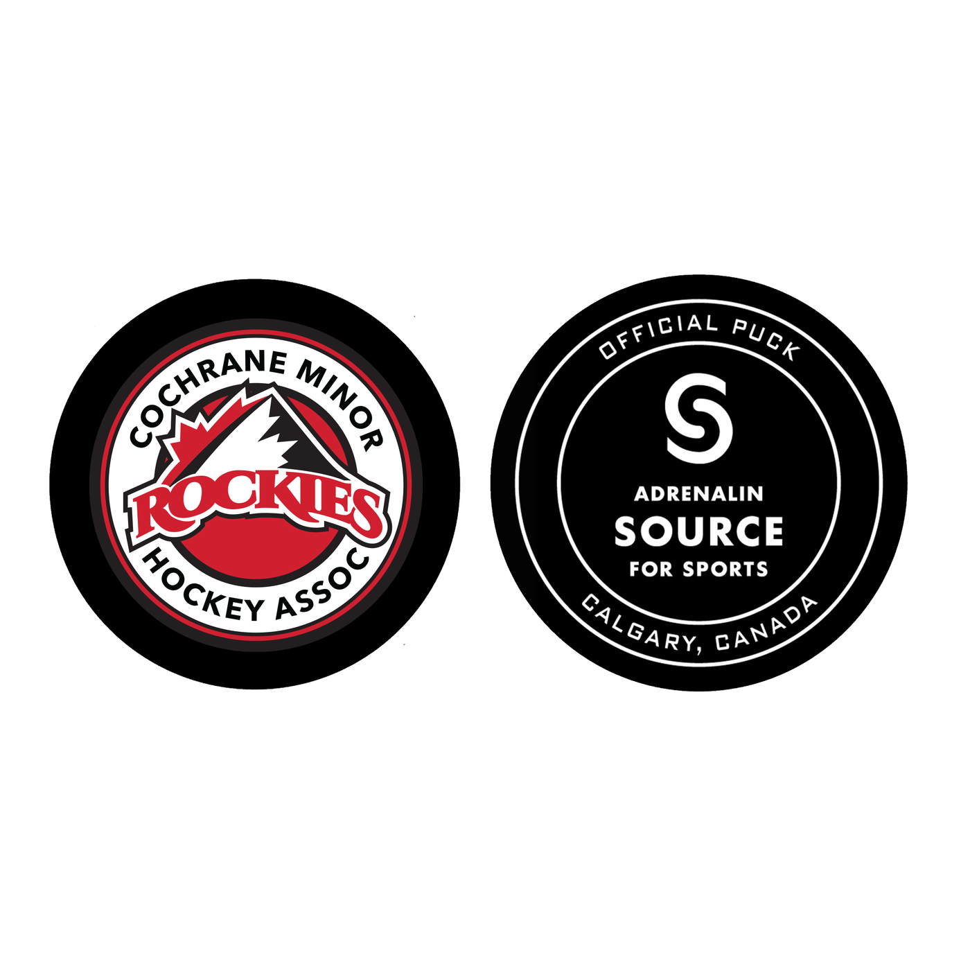 CUSTOM TEAM PUCK - COCHRANE ROCKIES