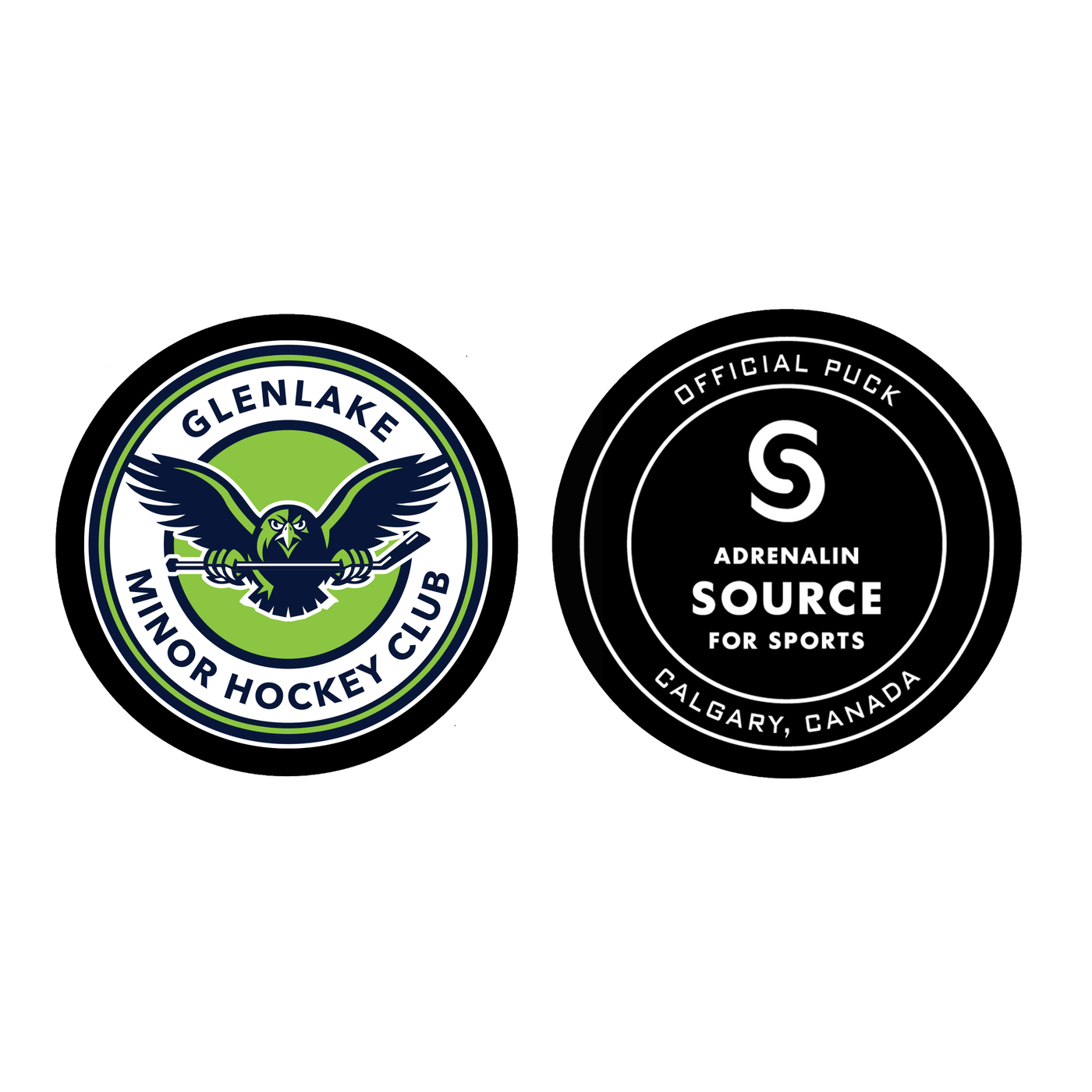 CUSTOM TEAM PUCK - GLENLAKE