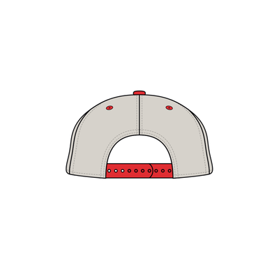 PUKKA GRY/RED PATCH SNAPBACK - FIRE