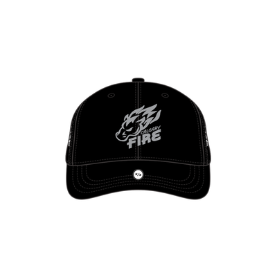 PUKKA BLACK STRETCH FIT HAT - FIRE