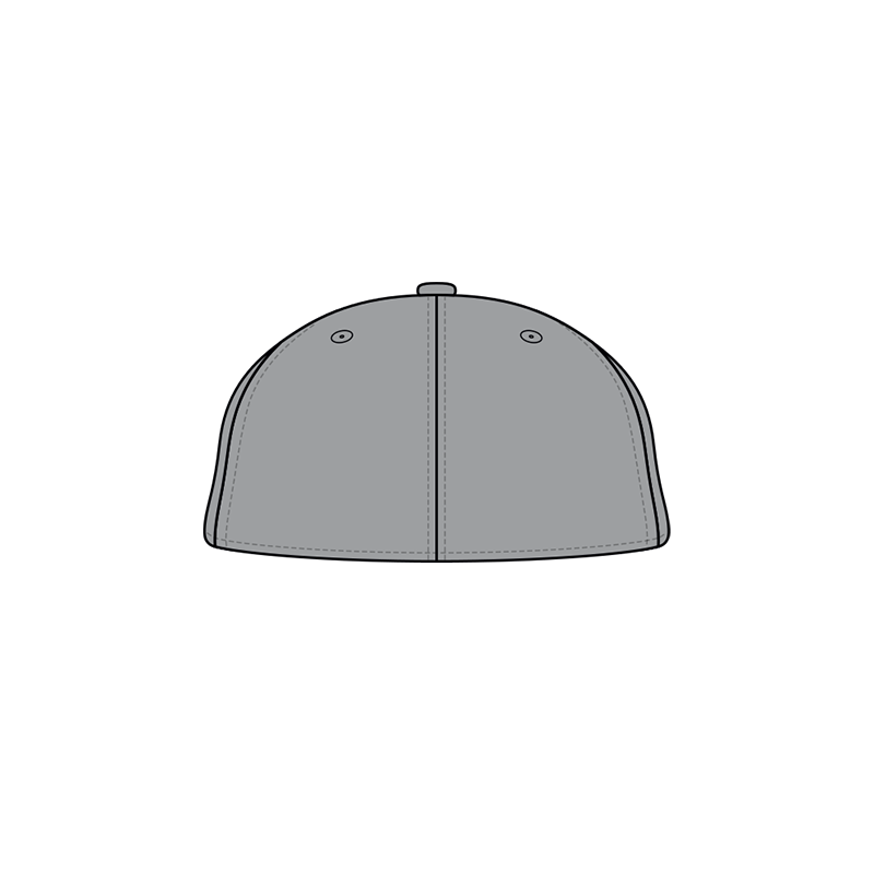 PUKKA GREY SCRIPT STRETCH FIT HAT - INFERNO