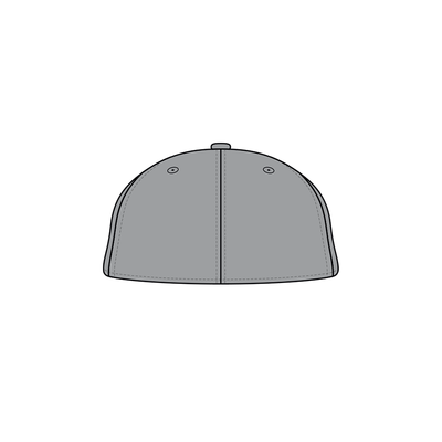 PUKKA GREY SCRIPT STRETCH FIT HAT - INFERNO