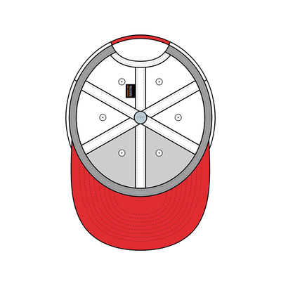 PUKKA WHT/RED SNAPBACK - INFERNO