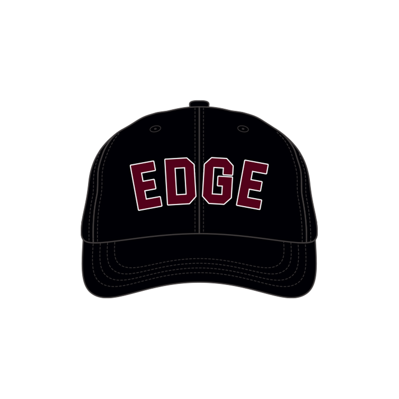 Edge Black Snapback