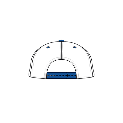 PUKKA WHITE/BLUE PATCH HAT - SCRA